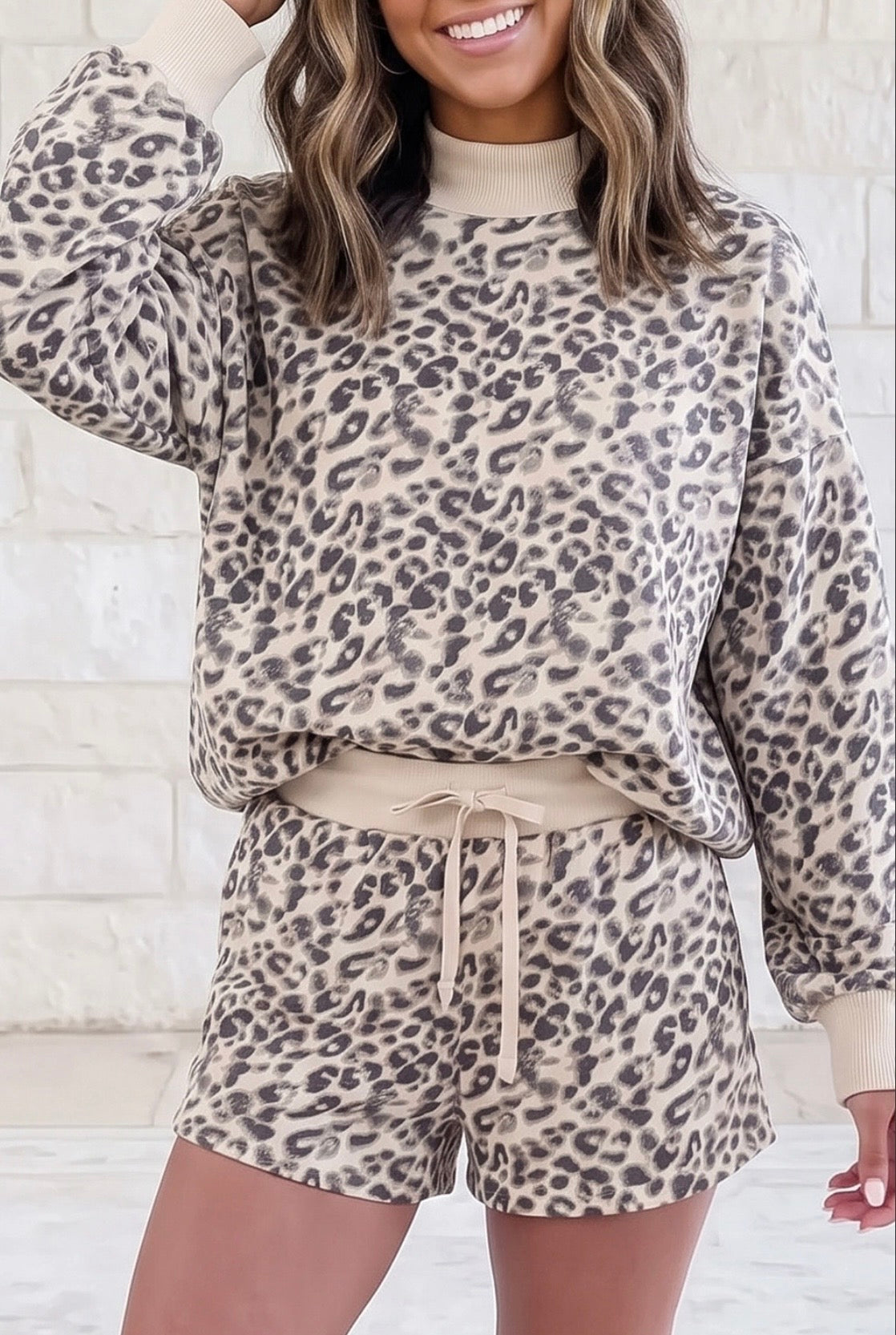 Cheetah Short Set