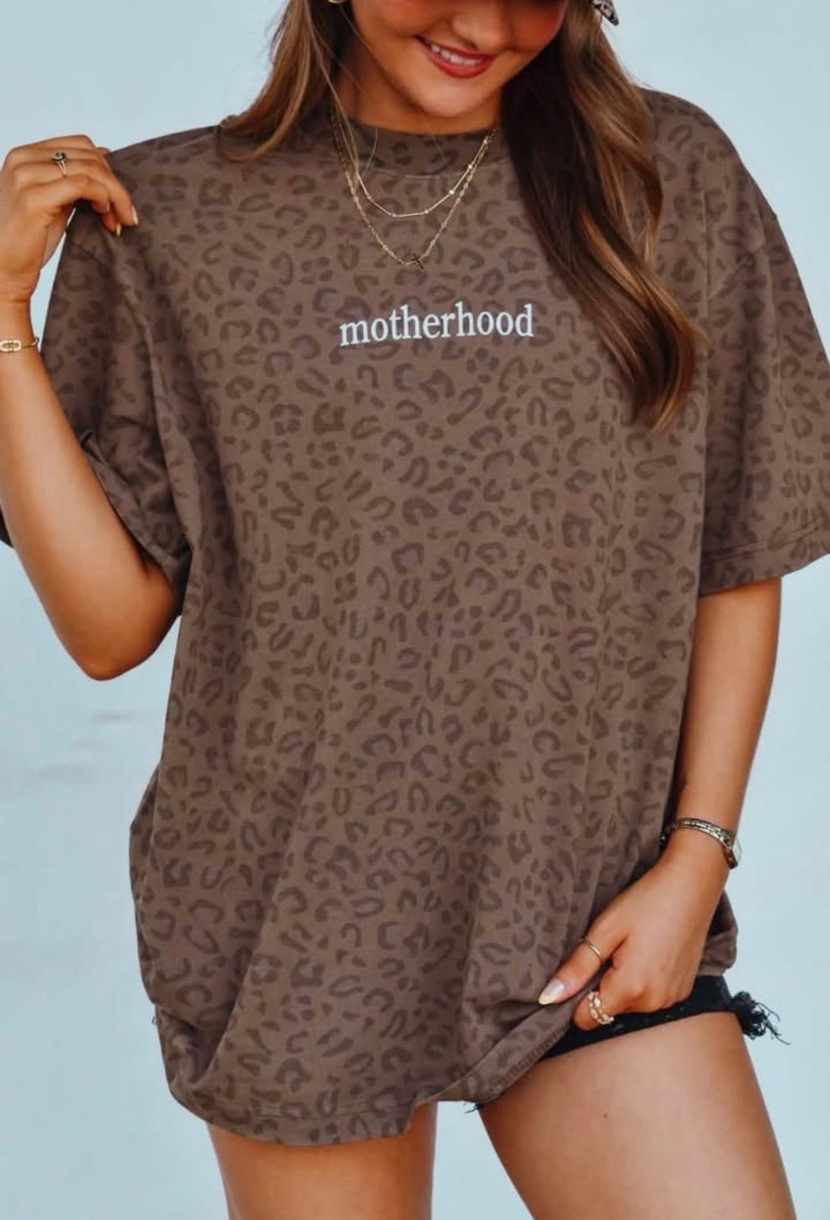 Motherhood Leopard Tee (PRE ORDER)