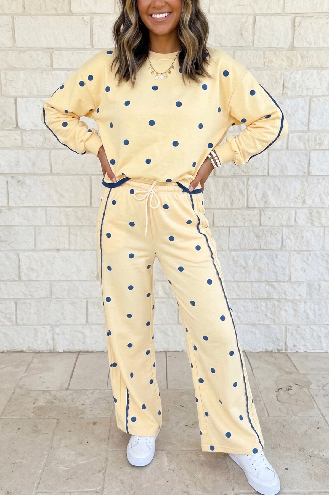 Yellow Polka Dot Set