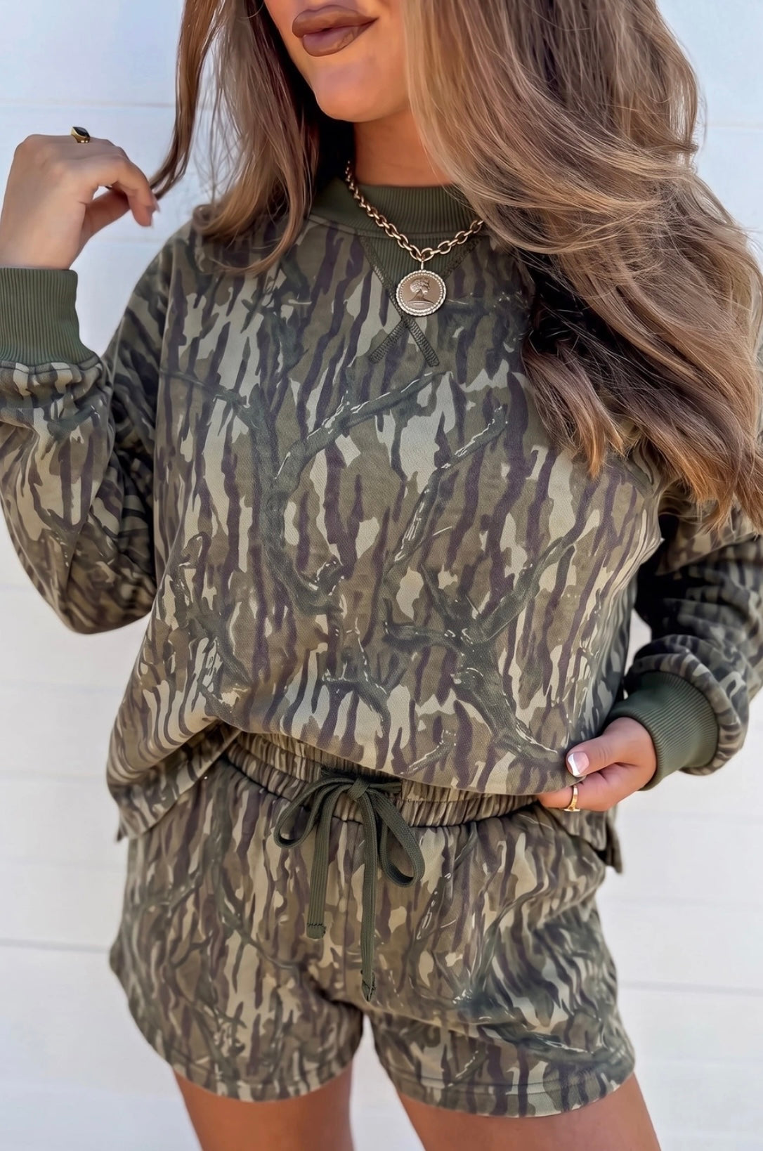 Camo short set
